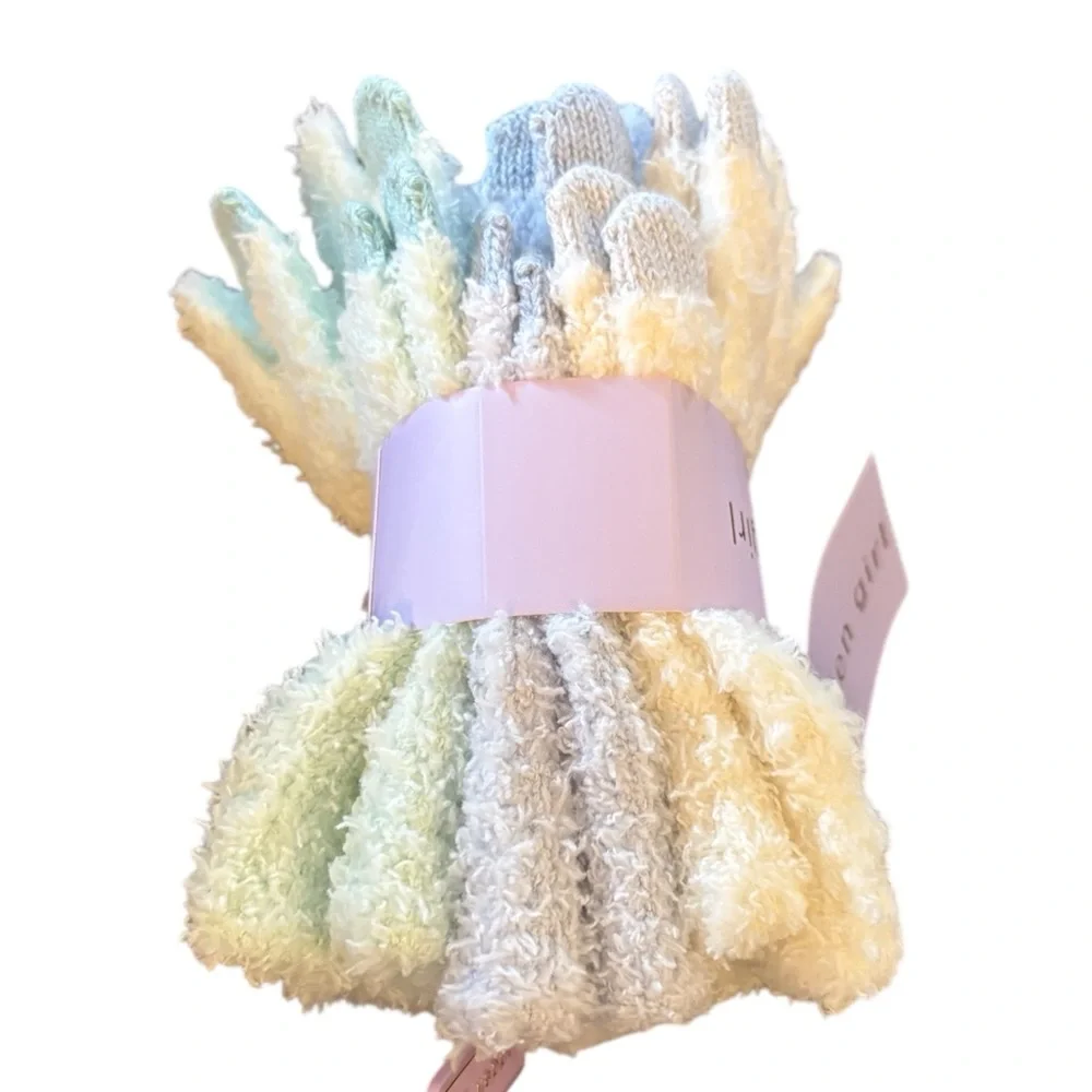 Girls madden girl Fluffy Tech Touch Gloves 3-Pc. Set